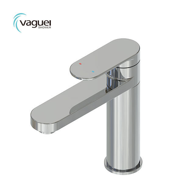 Factory Supplier Bathroom Sink Tap Deck Mounted Chrome Single Handle Water Wash Hand Brass Body Basin Faucet