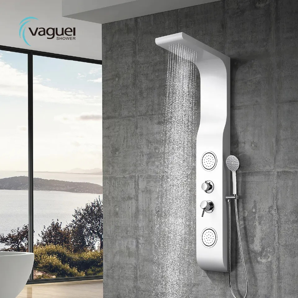 Vaguel Rain bath wall mounted plastic Acrylic ABS concealed shower panel