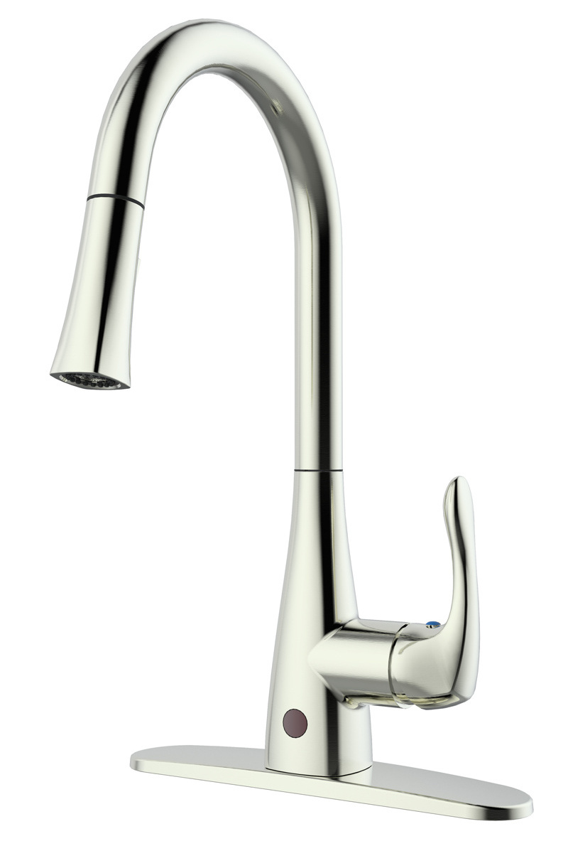 Vaguel Contemporary Stainless Steel Pull Out Touchless Smart Sensor Faucet Kitchen