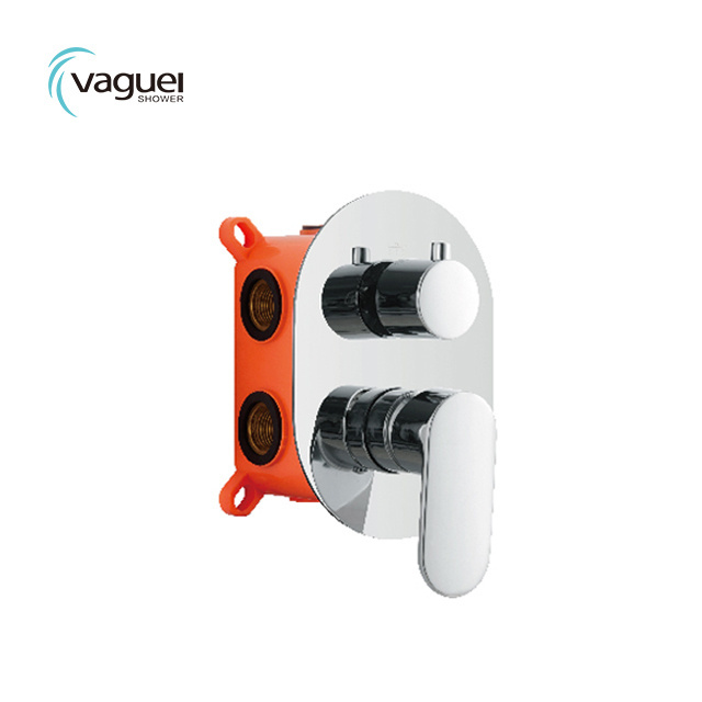 Vaguel 4 way function shower diverter valve concealed bath shower mixer