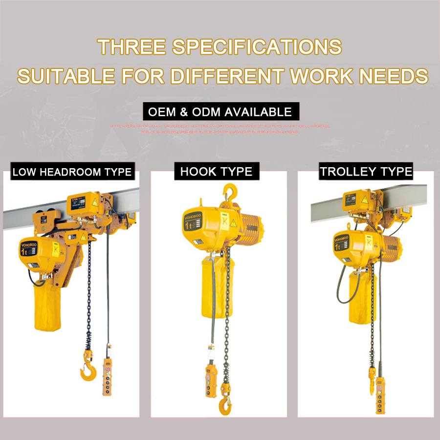 Good price overhead crane used Electric Chain Hoist 0.5t-50t