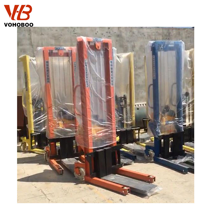 Straddle Manual Hand Mini Stacker Forklift 500kg 1000kg 1500kg 2000kg 3000kg 50 Hydraulic Factory Price Forklift for Sale 1-3t