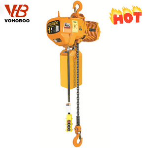 15 ton cran lifting electric chain hoist with manual trolley