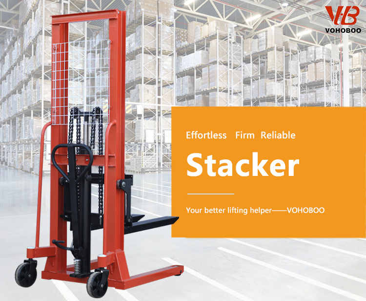 Straddle Manual Hand Mini Stacker Forklift 500kg 1000kg 1500kg 2000kg 3000kg 50 Hydraulic Factory Price Forklift for Sale 1-3t