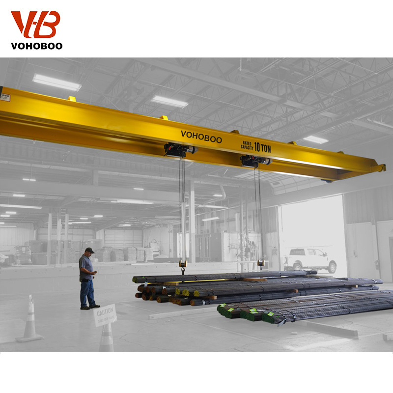 Customized professional 2 ton 5 ton European overhead crane with hoist for workshop