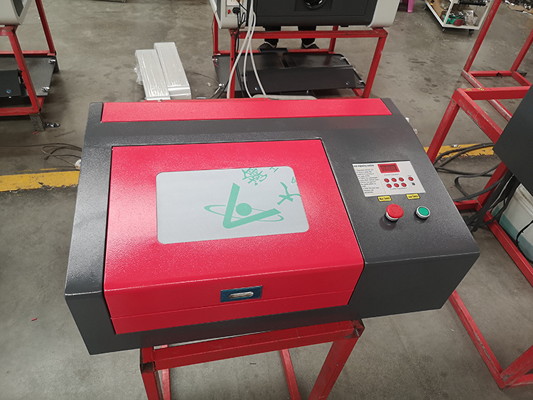 factory 3020 CO2 Laser cutting and engraving machine rubber stamp making machine MINI DIY Making Laser machine 300*200mm M2