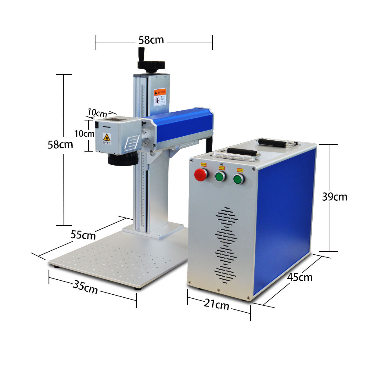 fiber laser marking machines for metal 30w /20w/50w laser engraving machine metal  CO2 laser marking machine optional