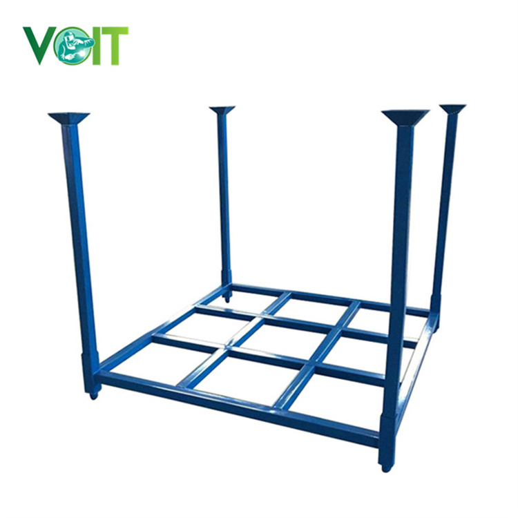 Industrial Warehouse Steel Stacking Pallet Blanket Carpet Pad Fabric Roll Storage Rack