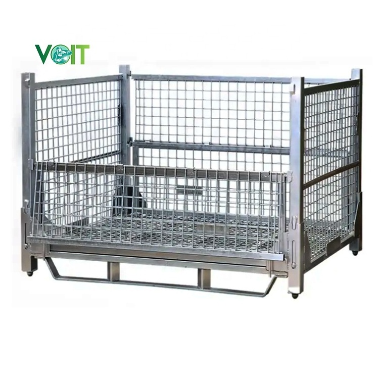 Easy to assemble transport and storage galvanised large stillage cage