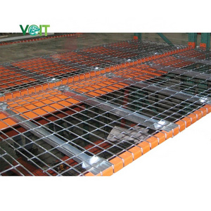 Durable metal warehouse galvanized steel wire mesh deck used for pallet racking