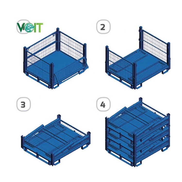 Heavy Duty Warehouse Stacking Storage Steel Stillage Cage