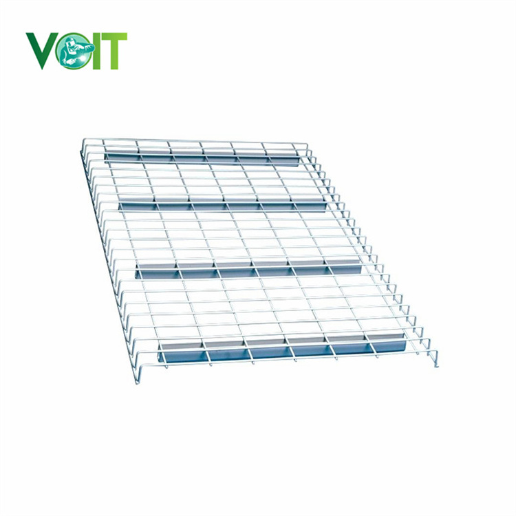 Durable metal warehouse galvanized steel wire mesh deck used for pallet racking