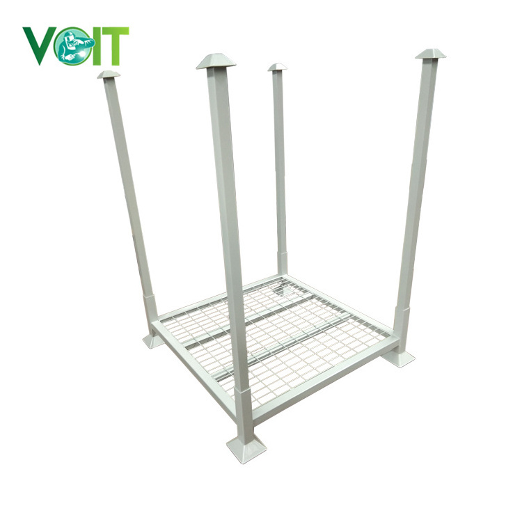 Heavy Duty Warehouse System Detachable Metal Steel Powder Coated Stacking Rolling Tire Rack