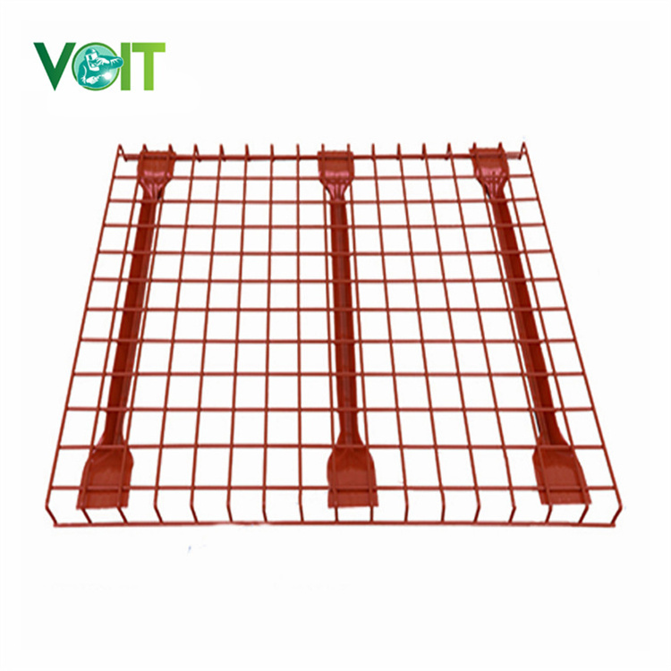 Durable metal warehouse galvanized steel wire mesh deck used for pallet racking