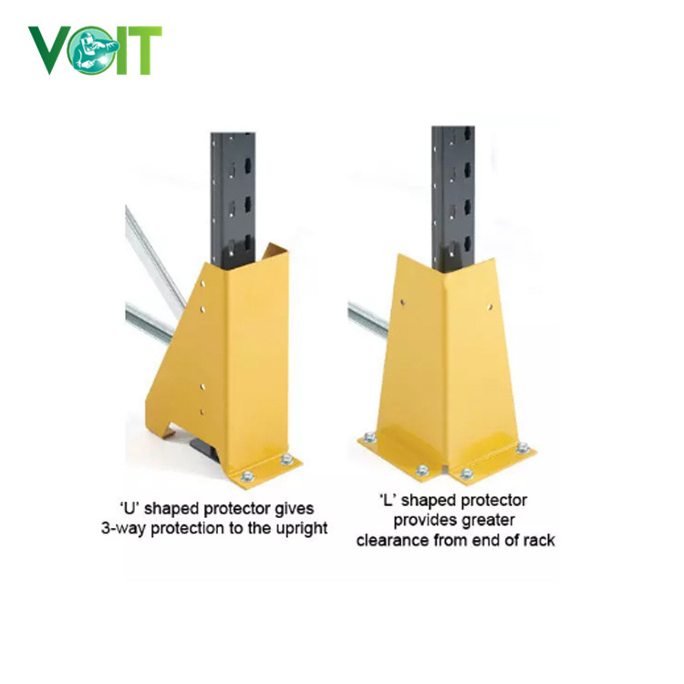 Metal column corner guard racking protector