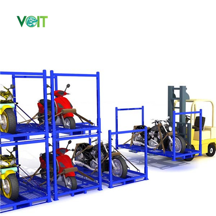 Heavy Duty Foldable Metal Motorcycle Pallet Storage Rack