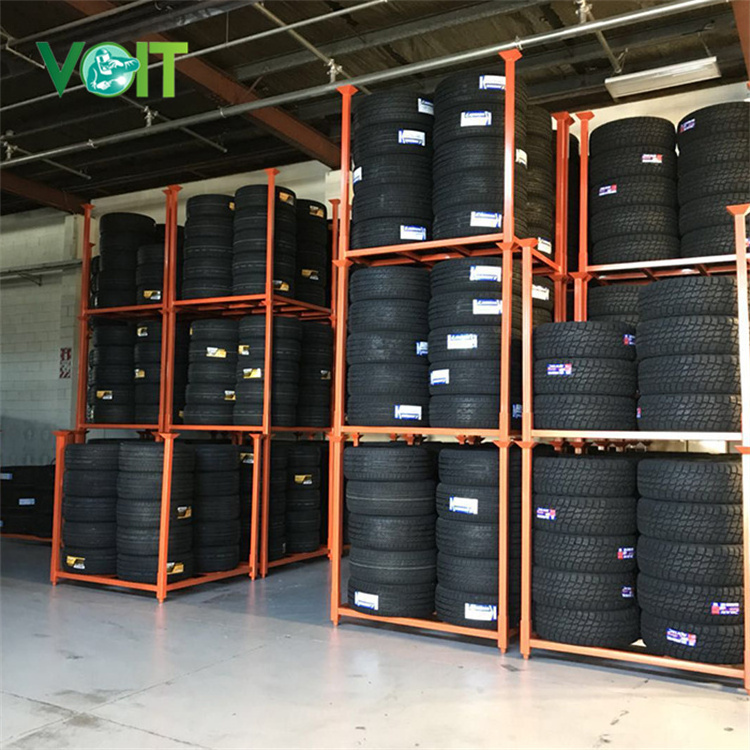 VOIT 60x60x60 stacking metal tire rack for passenger and light truck tires