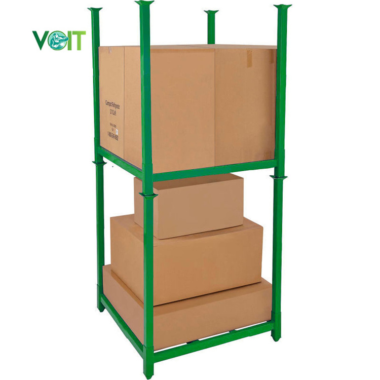 Heavy Duty Warehouse Vertical Stackable Steel Storage Industrial Metal Stacking Rack