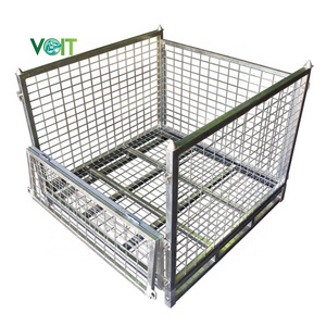 Easy to assemble transport and storage galvanised large stillage cage