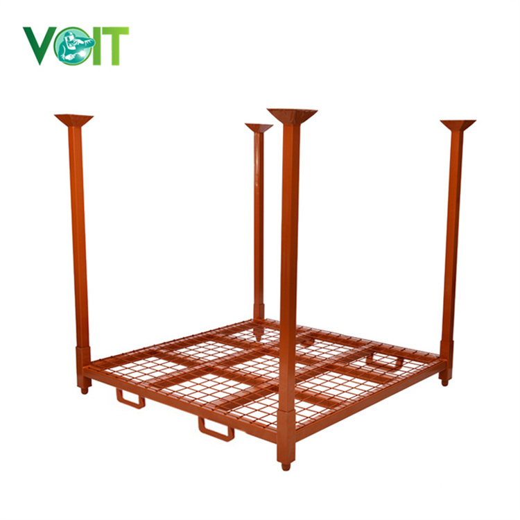 Heavy Duty Warehouse System Detachable Metal Steel Powder Coated Stacking Rolling Tire Rack