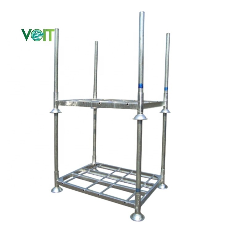 Vertical Movable Steel Heavy Duty Galvanized Storage Stacking Rack