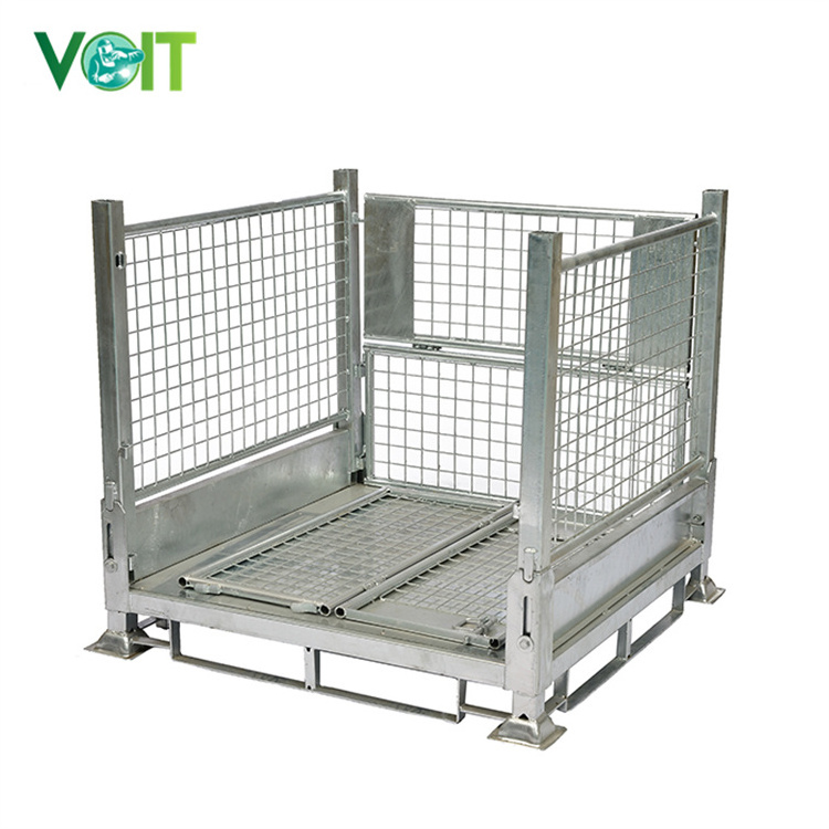 Easy to assemble transport and storage galvanised large stillage cage