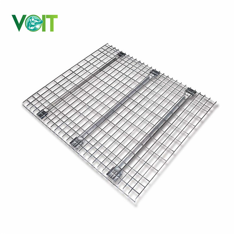 Durable metal warehouse galvanized steel wire mesh deck used for pallet racking