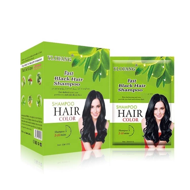 Black Hair Dye Shampoo Max Shine Color one Treatment Black Shampoo teinture pour cheveux