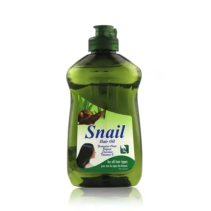 Wholesale Private Label Natural Smooth Hair Oil Shiny Repair Care Growth Olive Snail Hair Oil