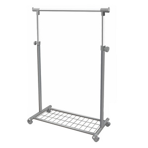 Best Selling Taiwan Brand Metal Garment Rack With Shoe Shelf Garment Display Rack Clothing Garment Rack