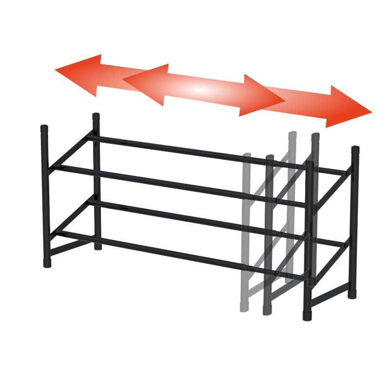 Great Quality Extensible Stackable Metal Extensive Shoe Rack Storage Rack Multi-Functional Metal Rack For Sale