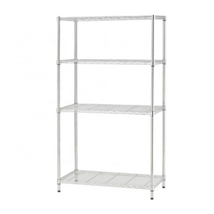 Heavy Duty 120*60 CM Chrome Rust Resistant Wire Mesh Shelves 250 KGS For 1" Pole Wire Shelving Steel Mesh Shelves