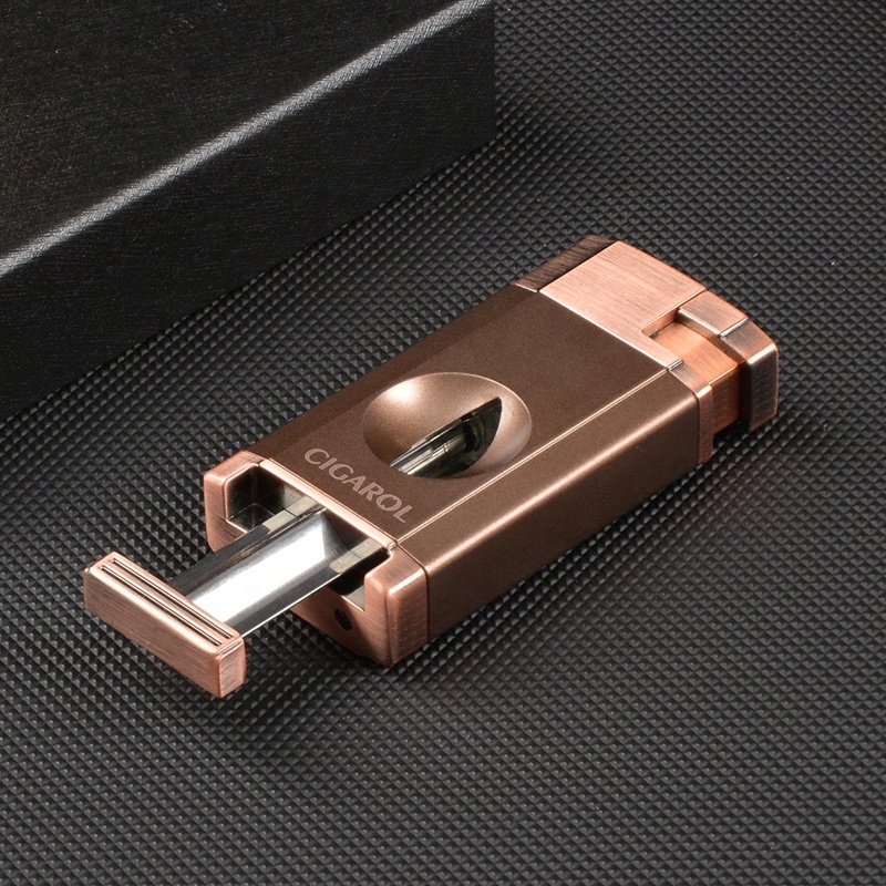 Wholesale HOT Sell Cigar Lighter Strong Windproof Torch Lighter With Cigar cutter Cigarette Cigar Accessories