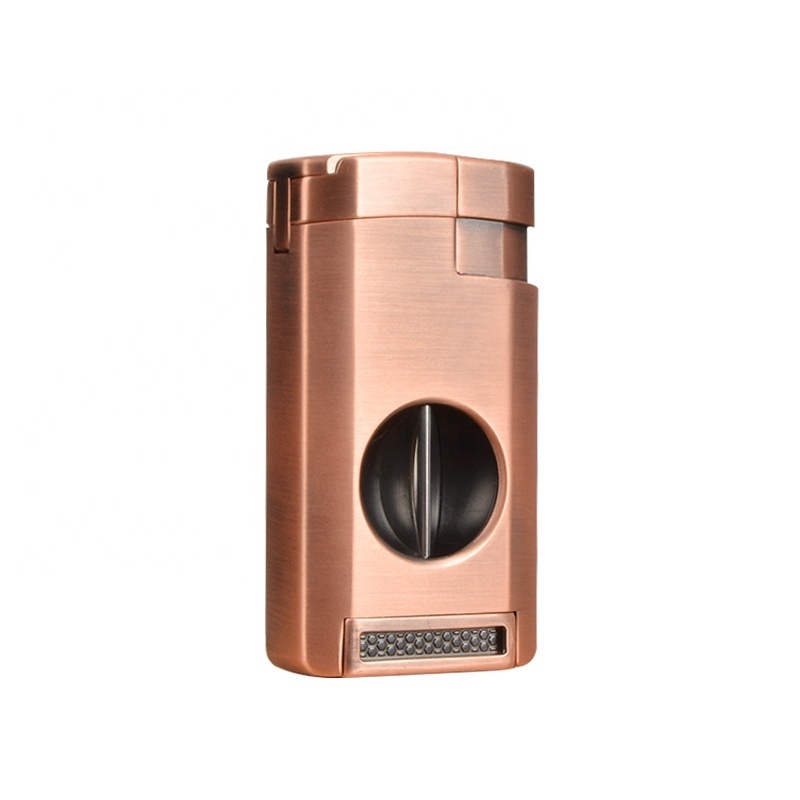 Wholesale High Quality Multifunction Cigar Lighter 3 Torch Luxury Cigar Cutter With Lighter Customized Logo