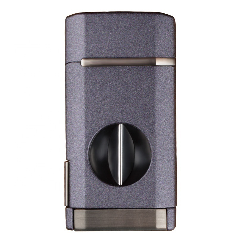 2024 Newly Developed New Product Multifunctional Triple Fire Cigar Cutter Lighter Lighter Torch Cigar Lighter