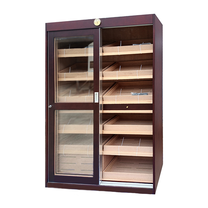 NEW Design Customized Sliding Door Cigar Humidor Cabinet Large Humidor Cigar Box Cabinet Cigar Cabinet Humidor