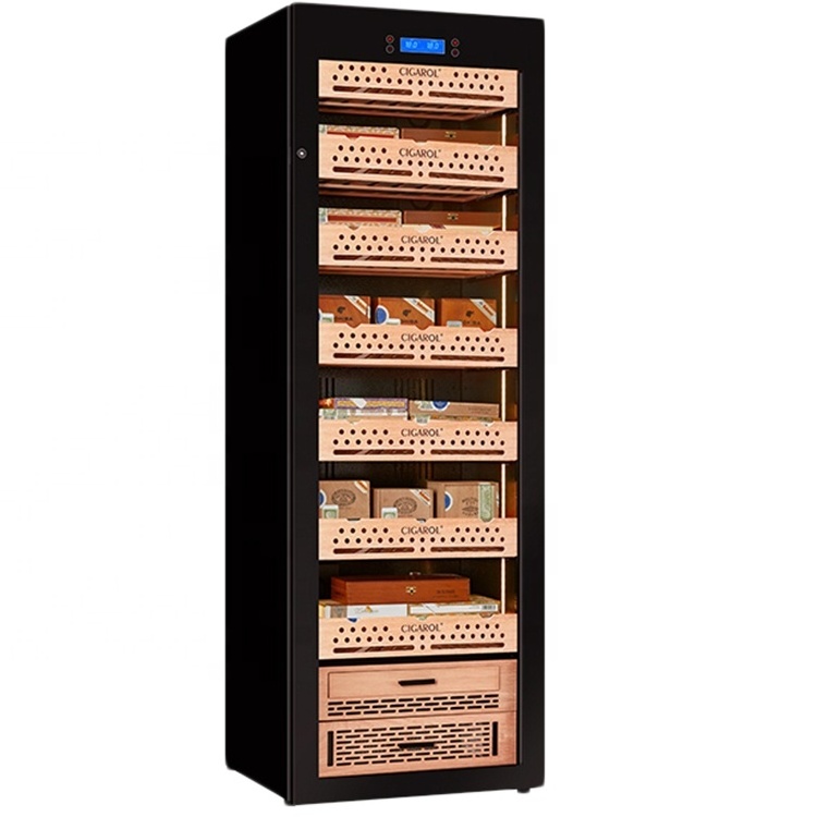 Factory Direct Offer Cigar Humidor Cabinet With Cooling Humidity Control Automatic