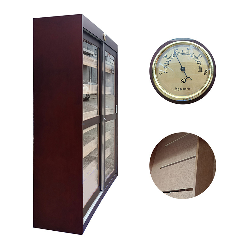 NEW Design Customized Sliding Door Cigar Humidor Cabinet Large Humidor Cigar Box Cabinet Cigar Cabinet Humidor