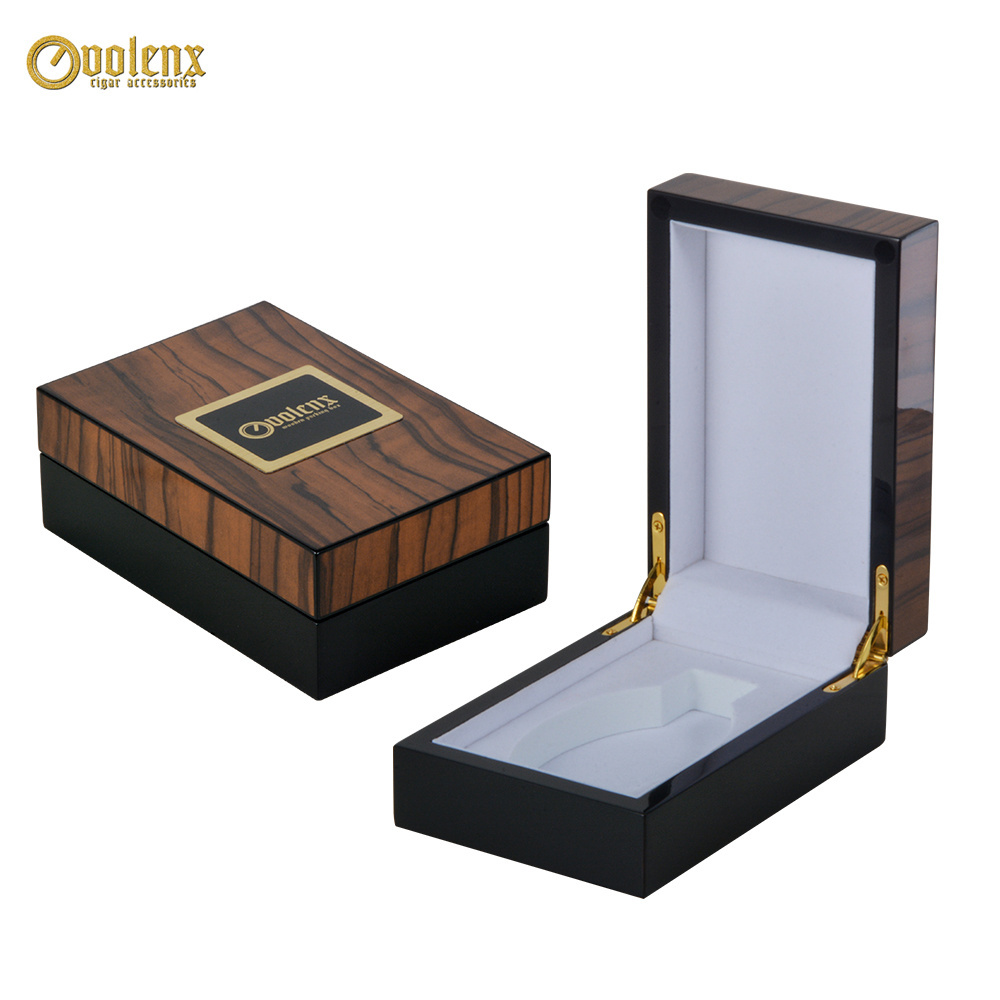 Custom Luxury Wooden Single Perfume Box With Lock