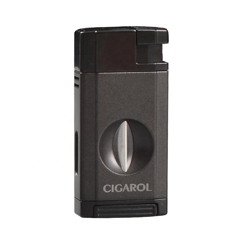 Wholesale HOT Sell Cigar Lighter Strong Windproof Torch Lighter With Cigar cutter Cigarette Cigar Accessories