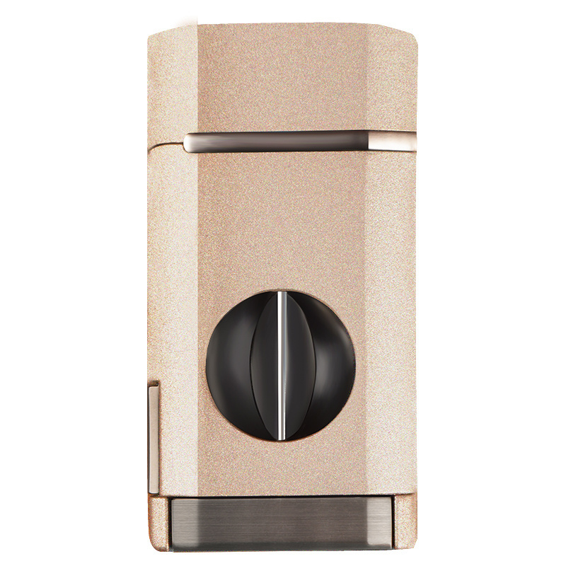 Windproof Jet Flame Cigarette Lighters Refillable Butane Gas Torch Lighter With Cigar Cutter