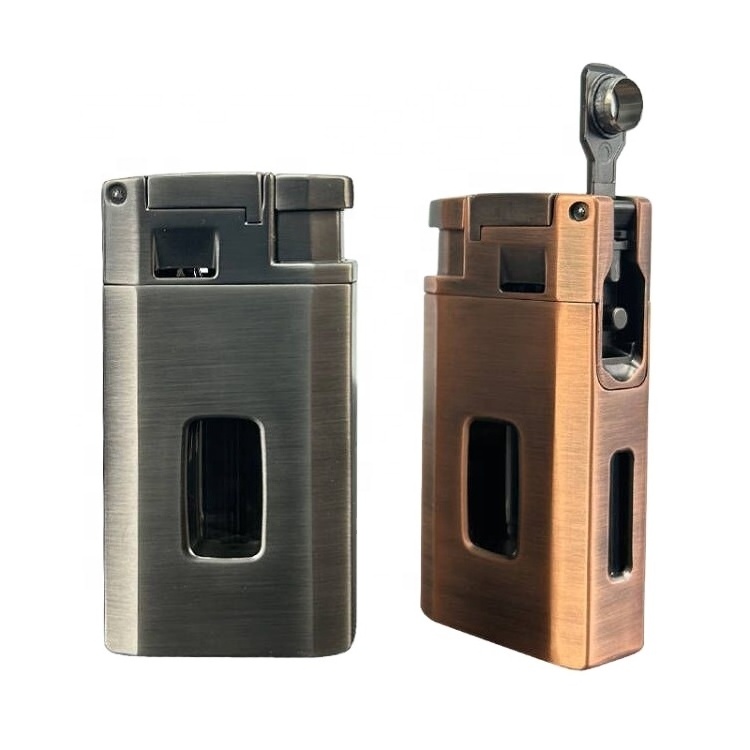 2023 New item Factory Direct Offer  Cigar Lighters  with  V cutter and Cigar Punch for Lighters & Smoking Accessories