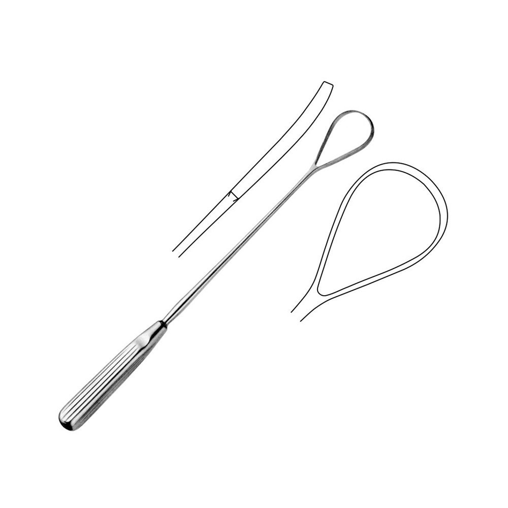 Recamier Placenta and Ovum Curettes Sharp 35 mm Obstetrics and Gynecology Surgery Instruments 34 cm - 13 3/8