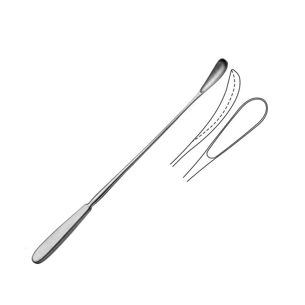 Wallich Ovum Curette, Abortion Scoop 19 mm Obstetrics and Gynecology Surgery Instruments 42 cm - 16 1/2