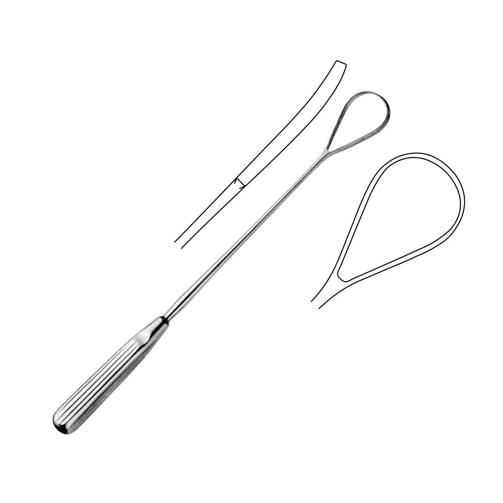 Recamier Placenta and Ovum Curettes Sharp 35 mm Obstetrics and Gynecology Surgery Instruments 34 cm - 13 3/8