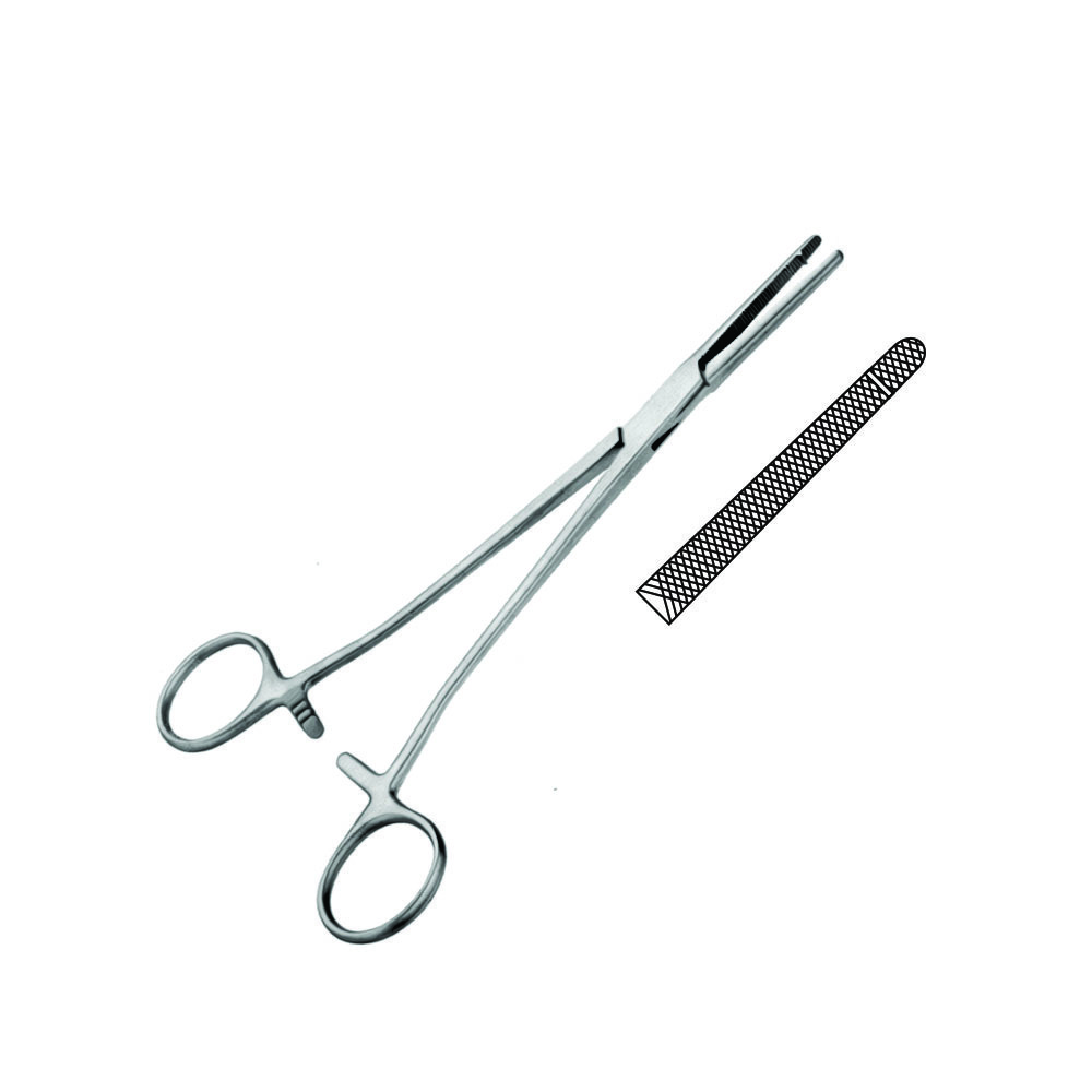 Manufactured of Stainless Steel Heaney Hysterectomy Clamps Curved 1-Tooth Box Joint Gynecology Instruments 23 cm/ 9