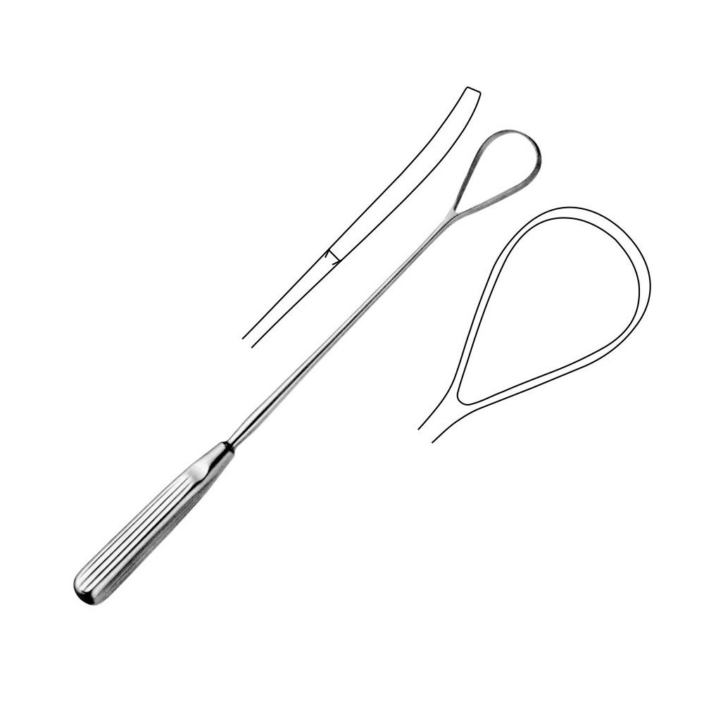 Recamier Placenta and Ovum Curettes Sharp 35 mm Obstetrics and Gynecology Surgery Instruments 34 cm - 13 3/8