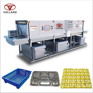 automatic plastic crate washer/Chicken cage cleaning machine/pallet washing machine