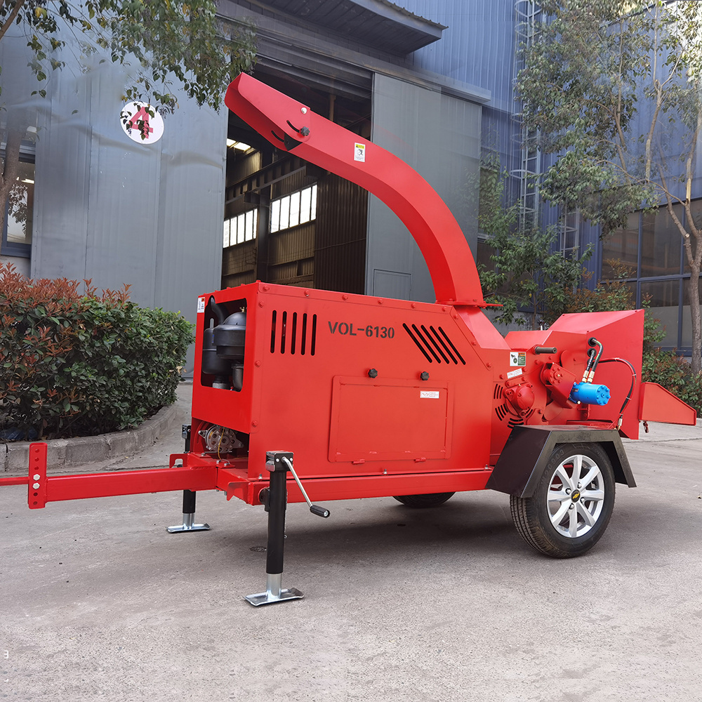 China 6 inch Diesel Wood Chipper Retail Industrial Wood Chipper Forestry Wood Chipper For Sale