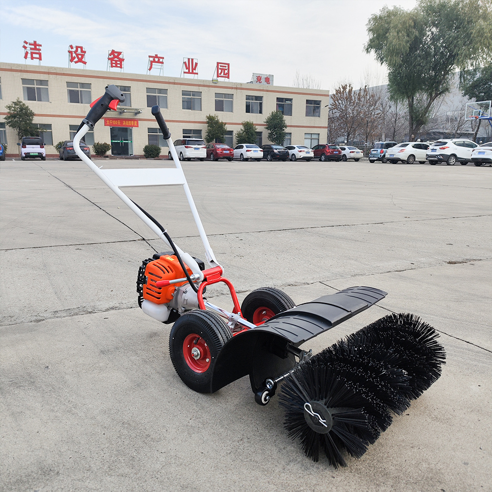 High quality Portable gasoline-powered artificial grass sweeper Soccer field lawn sweeper